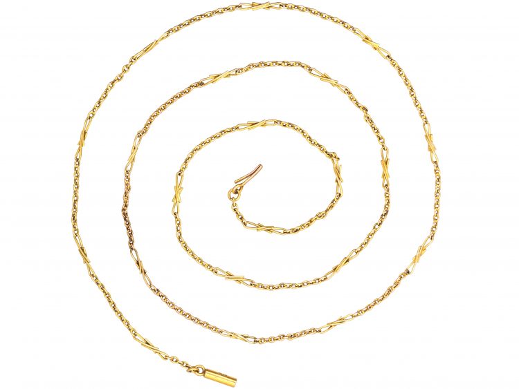 Edwardian 9ct Gold Ornate Chain