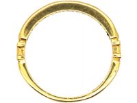 18ct Gold Half Eternity Ring set with Sapphires & Diamonds