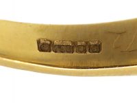 18ct Gold Half Eternity Ring set with Sapphires & Diamonds