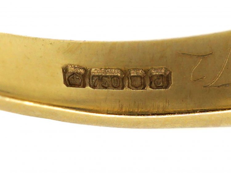 18ct Gold Half Eternity Ring set with Sapphires & Diamonds