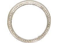 Art Deco Platinum Half Eternity Ring set with Baguette Emeralds & Baguette Diamonds