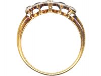 Early 20th Century 18ct Gold & Platinum, Sapphire & Diamond Five Stone Ring
