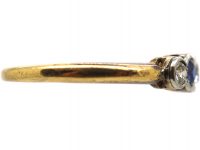Early 20th Century 18ct Gold & Platinum, Sapphire & Diamond Five Stone Ring