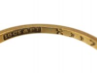 Art Deco 18ct Gold & Platinum, Ruby & Diamond Six Stone Ring