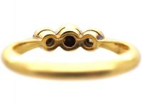 Art Deco 18ct Gold & Platinum, Three Stone Diamond Ring