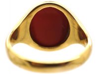Early 20th Century 18ct Gold Signet Ring with Carnelian Intaglio of an Eagle