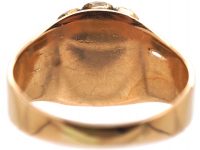 Georgian 9ct Gold & Silver, Rose Diamond Cluster Ring