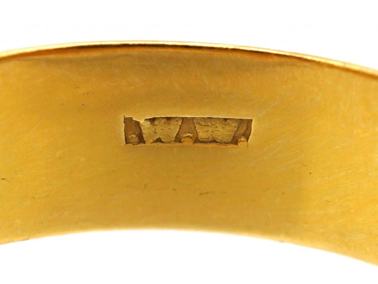 Victorian 22ct Gold Wide Wedding Ring