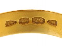 Victorian 22ct Gold Wide Wedding Ring