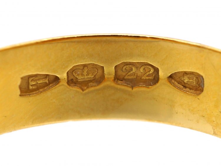 Victorian 22ct Gold Wide Wedding Ring