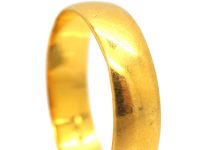 Victorian 22ct Gold Wide Wedding Ring