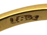 Art Deco 18ct Gold & Platinum, Jelly Opal & Diamond Ring