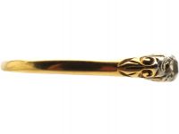 Edwardian 18ct Gold, Five Stone Old Mine Cut Diamond Ring