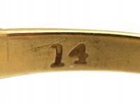 Edwardian 18ct Gold, Five Stone Old Mine Cut Diamond Ring