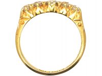 Edwardian 18ct Gold, Five Stone Old European Cut Diamond Ring