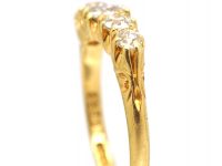 Edwardian 18ct Gold, Five Stone Old European Cut Diamond Ring