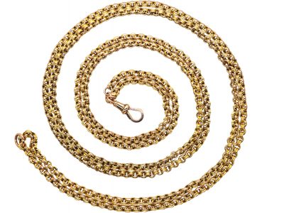 Victorian 9ct Gold Two Row Belcher Chain