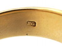 Victorian 18ct Gold Three Stone Diamond Rub Over Set Ring