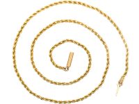 Edwardian 15ct Gold Prince Of Wales Twist Chain