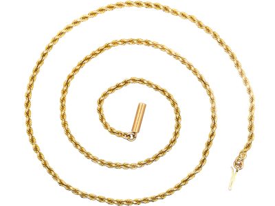 Edwardian 15ct Gold Prince Of Wales Twist Chain