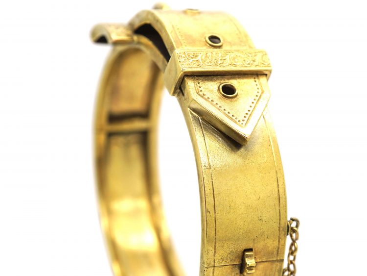 Victorian 15ct Gold Buckle Bangle