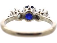 18ct Gold, Sapphire & Diamond Three Stone Ring