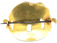 Victorian 18ct Gold Indian Elephant & Leopard Brooch