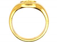 Early 20th Century 22ct Gold Signet Ring with Crest & Coronet Intaglio