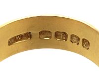 Vintage 18ct Gold Wedding Ring with Ivy Leaf Motif