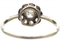 Edwardian 18ct White Gold & Platinum, Diamond Daisy Cluster Ring