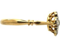 Edwardian 18ct Gold & Platinum, Diamond Cluster Ring