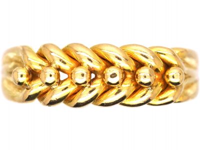 Edwardian 18ct Gold Keeper Illusion Ring