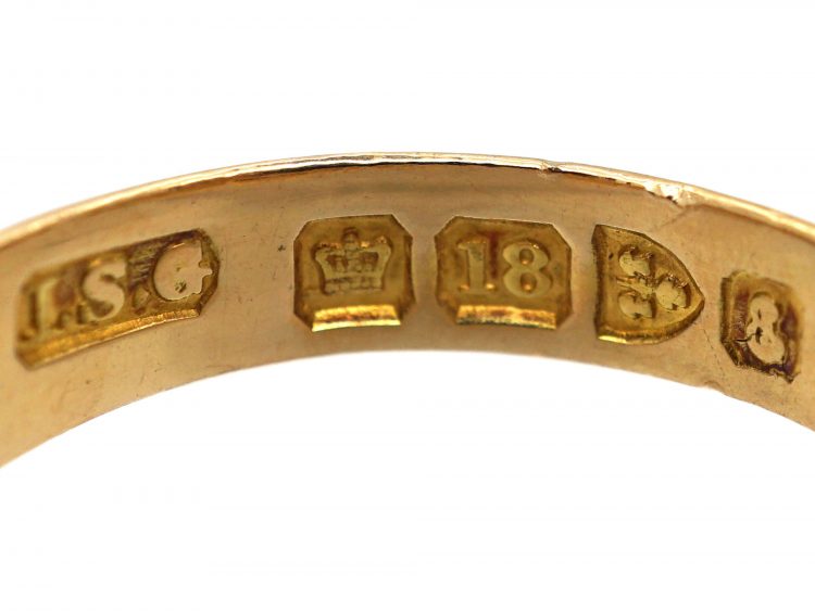 Edwardian 18ct Gold Keeper Illusion Ring