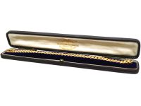 Edwardian 15ct Gold Curb Bracelet in original Case
