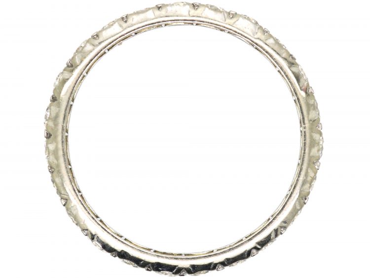 Early 20th Century Diamond Eternity Ring with Curved Edges