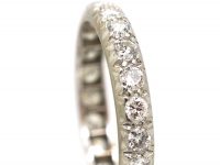 Early 20th Century Diamond Eternity Ring with Curved Edges