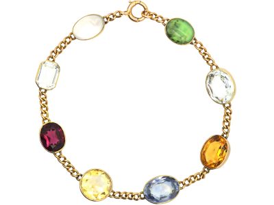 Edwardian 15ct Gold Harlequin Bracelet