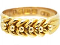 Edwardian 18ct Gold Keeper Illusion Ring