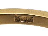 Early 20th Century 18ct Gold & Platinum, Diamond Three Stone Plaque Ring