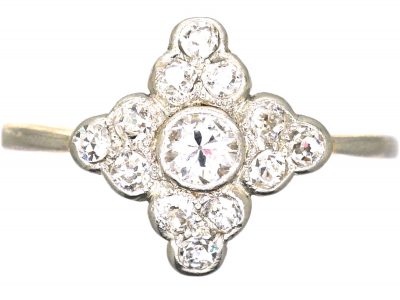 Edwardian 18ct Gold & Platinum, Diamond Ring