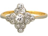 Edwardian 18ct Gold & Platinum, Diamond Ring