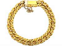 Edwardian 15ct Gold Woven Knot Bracelet
