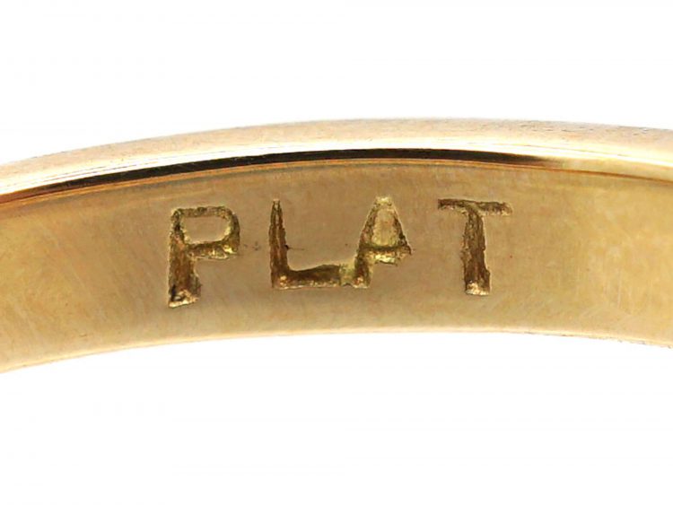 Early 20th Century 18ct Gold & Platinum, Sapphire & Diamond Three Stone Ring