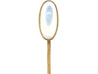 Edwardian 14ct Gold Tie Pin set with a Moonstone