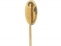 Edwardian 14ct Gold Tie Pin set with a Moonstone