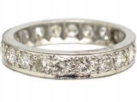 Art Deco Platinum & Diamond Eternity Ring