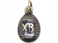 Early 20th Century Russian Silver & Niello Easter Egg