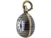 Early 20th Century Russian Silver & Niello Easter Egg