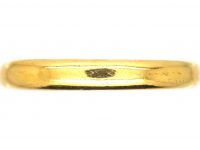 Edwardian 22ct Gold Wedding Ring Assayed in 1918