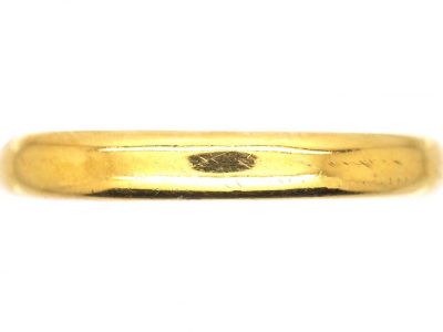 Edwardian 22ct Gold Wedding Ring Assayed in 1918